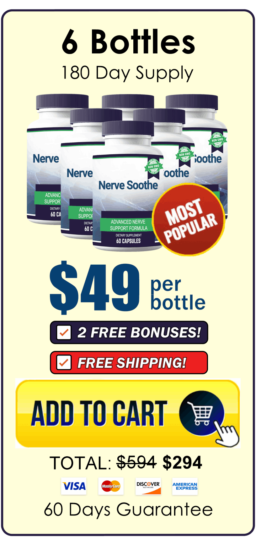 Buy Nerve Soothe 6 Bottle